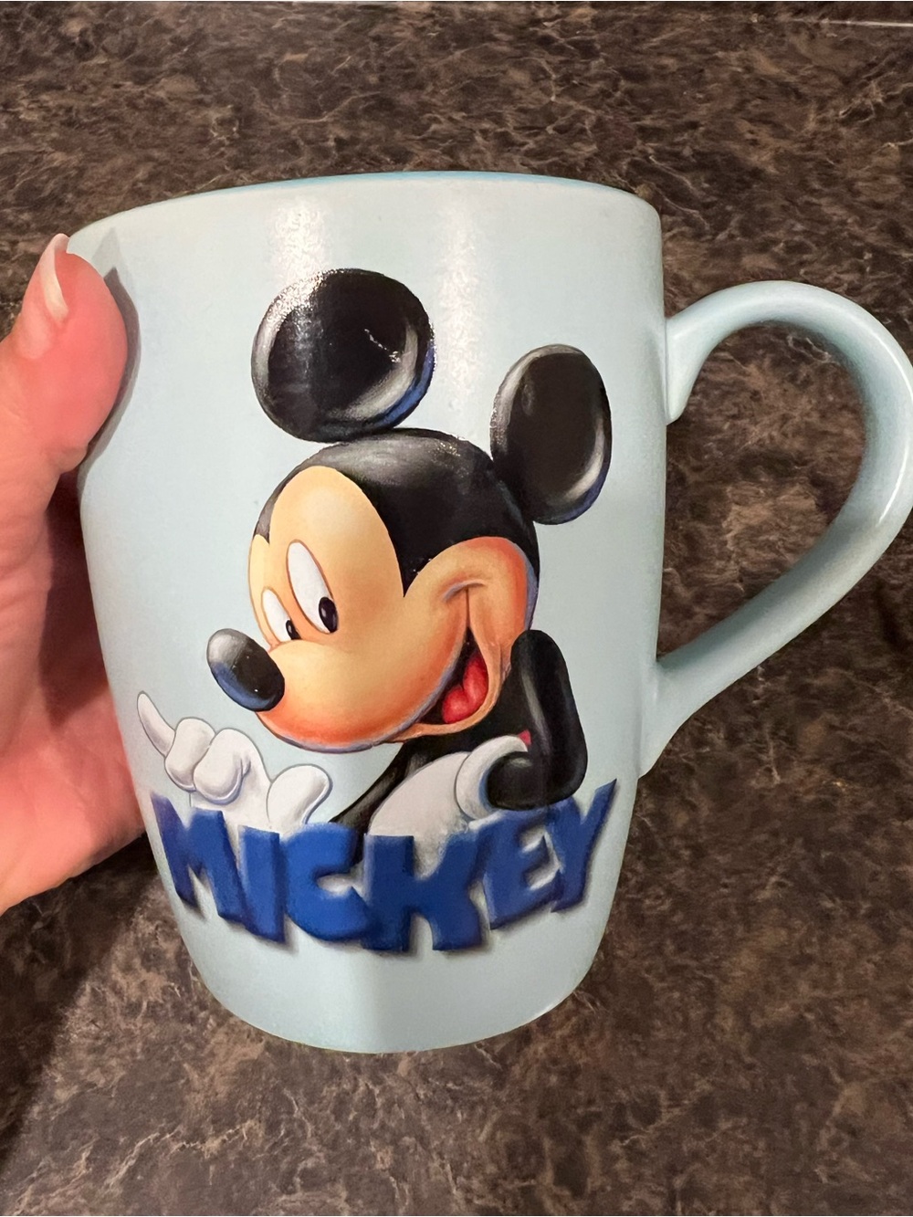 Official Disney Store Mickey Mouse Light Blue Ceramic Mug
